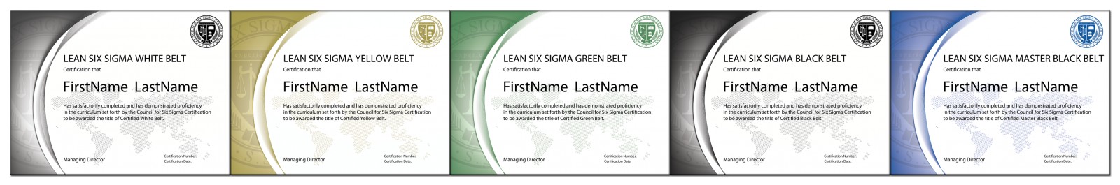 Lean Six Sigma Certifications