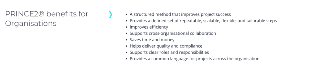 PRINCE2 Benefits for Organisations
