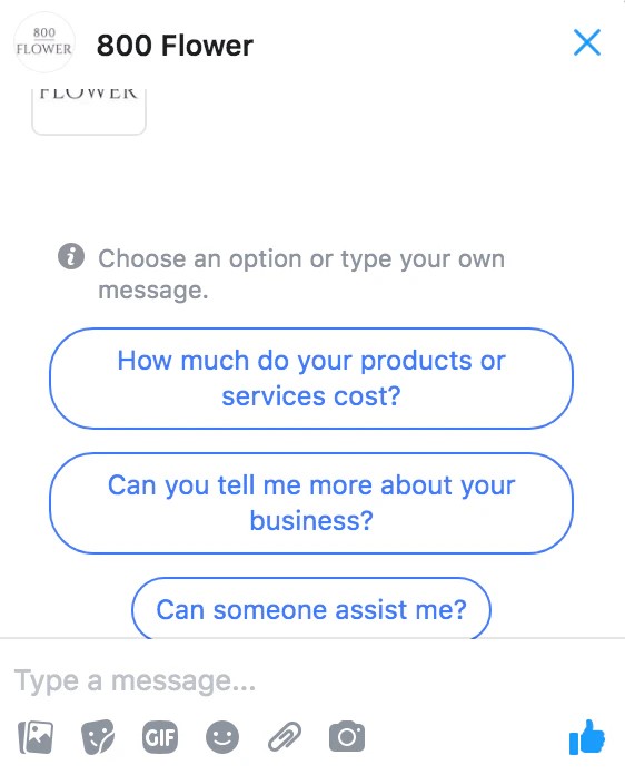 AI chatbots in Facebook Messenger