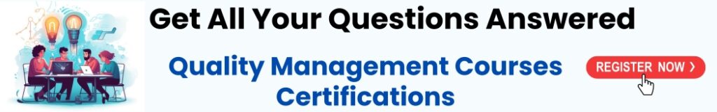 Quality Management Courses Certifications